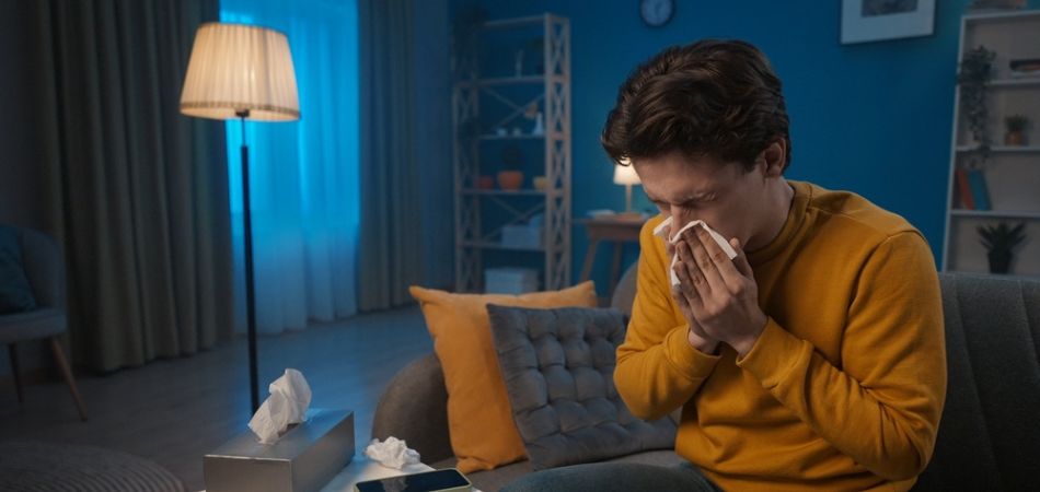 man suffering Nasal Congestion